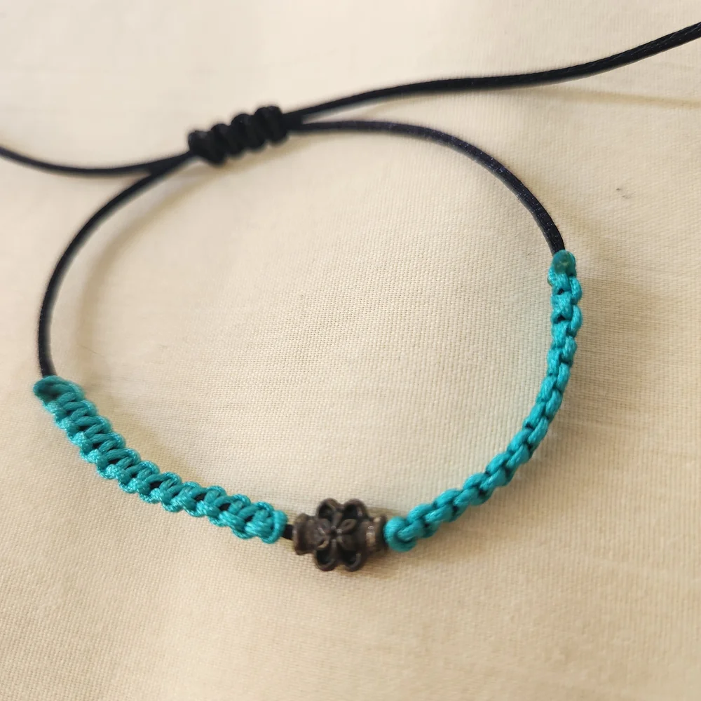 Adjustable Bracelet Handmade Braided Bracelet 4 Pieces Unisex #05